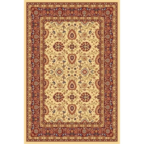 Dynamic Rugs Yazd 5.3 x 7.7 2803-130 Rug - Cream-Red YA692803130 - main